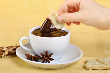 Hand with cookies