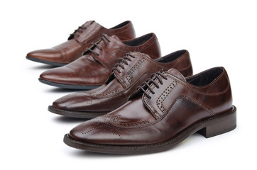 Male shoes in fashion concept