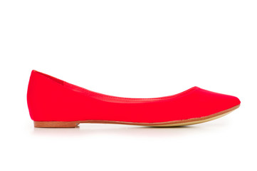 Ballet shoes isolated on the white