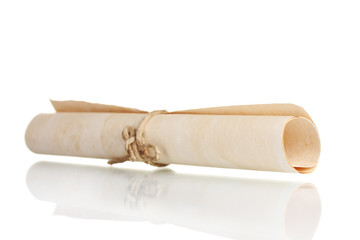 Scroll isolated on white