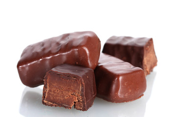 Сhocolate candy isolated on white