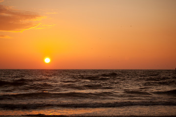 Fototapeta premium Sunset in Baltic sea