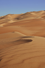 Fototapeta na wymiar carved sand dunes
