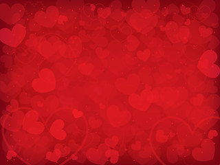 Valentine's day background with hearts