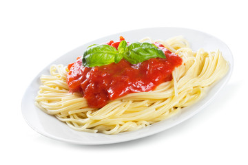 Pasta with tomato sauce