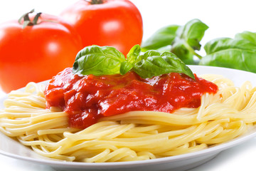 Pasta with tomato sauce