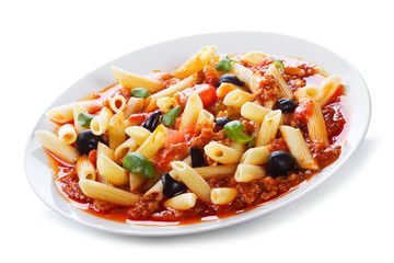 pasta withmeat and vegetables