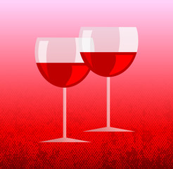 Two wineglasses
