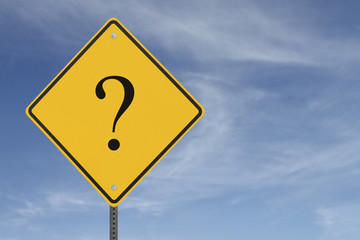 Question Mark on a Warning Sign