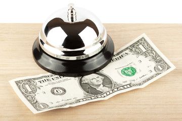 Service Bell with money