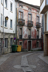 Fototapeta na wymiar small town in the mountains of Galicia (Mondoñedo, Spain)