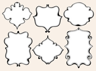 Set of beautiful labels