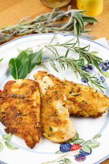 Marinated chicken with herbs