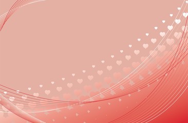 valentines heart halftone background in vector