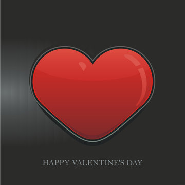 Heart Valentine's day vector background