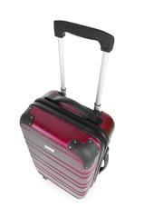 Luggage concept with case on the white