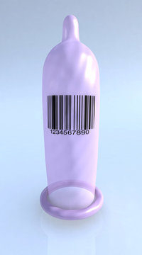 condom with barcode