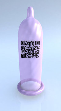 condom with qr code