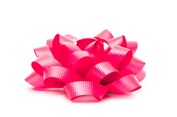 Colourful bow isolated on the white