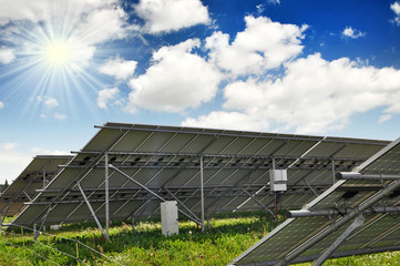 Fototapeta premium Solar energy panels