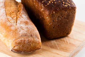 fresh bread and baguette