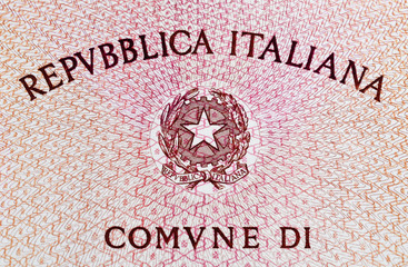 Carta d'identit&agrave;