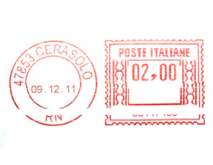 Postage meter stamp
