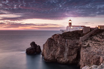 lighthouse on the coast of Portugal.