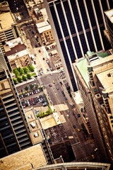 Aerial view of Chicago downtown