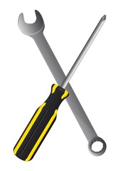 Screwdriver and Wrench