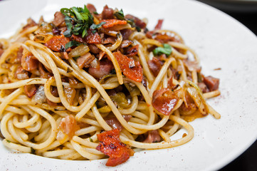 pasta and chicken