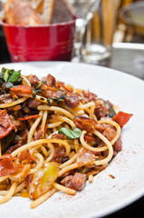 Italian meat sauce noodles