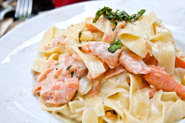 pasta with salmon