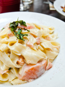 pasta with salmon