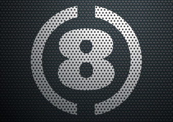 Plaque_Noire_Chiffre_8