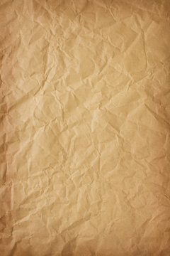 Crumpled Brown Paper Background