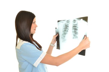 médecin avec x-ray