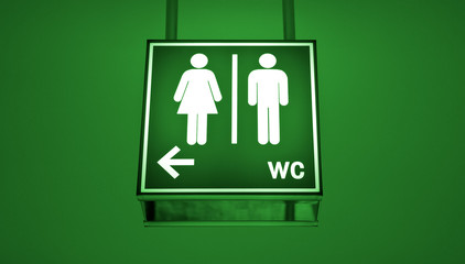 Toilet sign