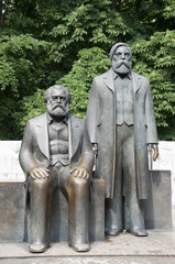 Fototapeta na wymiar Marx-Engels-Picture stoiska