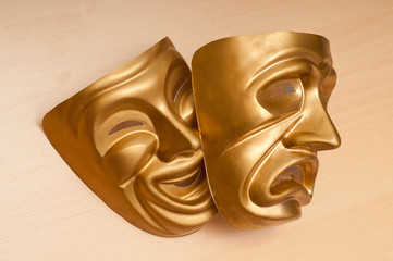 Masks with the theatre concept