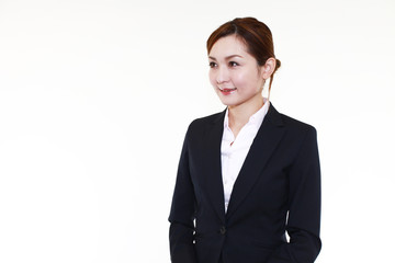 微笑むオフィスレディー