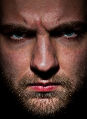 Obraz premium Angry bearded man