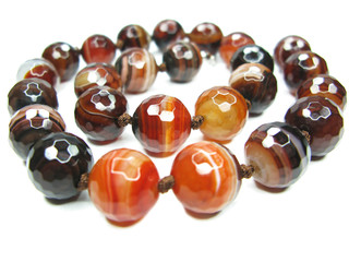 semiprecious sardonyx beads