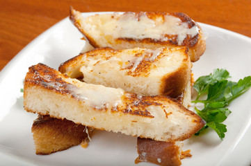 Garlic bread with herbs