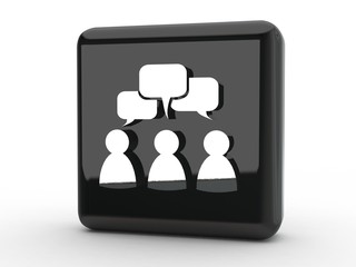 Button Forum schwarz