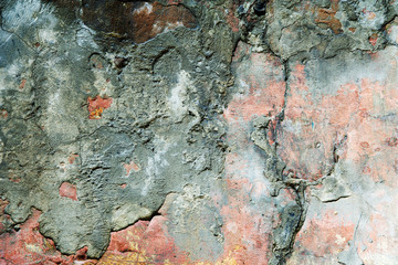 Cracked plaster wall