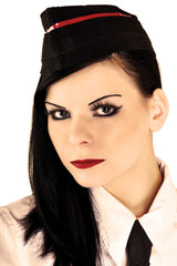 Junge Frau in Gothic