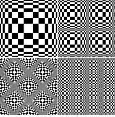 Abstract black and white pattern set