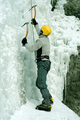 Ice climbing the North Caucasus.