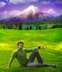 Obraz premium Relaxed man